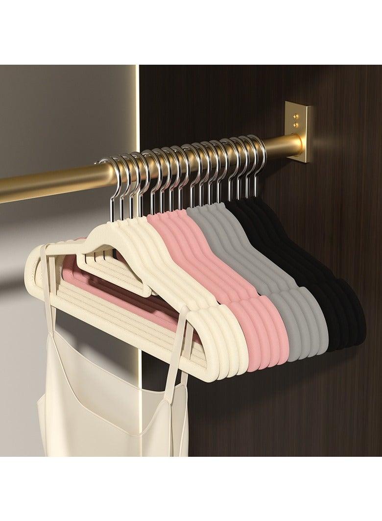 AUTOYSUR 10 Pcs Clothes Hangers, Non-Slip Adult Hangers with Notched Back Brackets, 360 Degree Swivel Hook, Suitable for Jackets, Suits, Dresses, Ties, Scarf Rings (White)  - Image 4