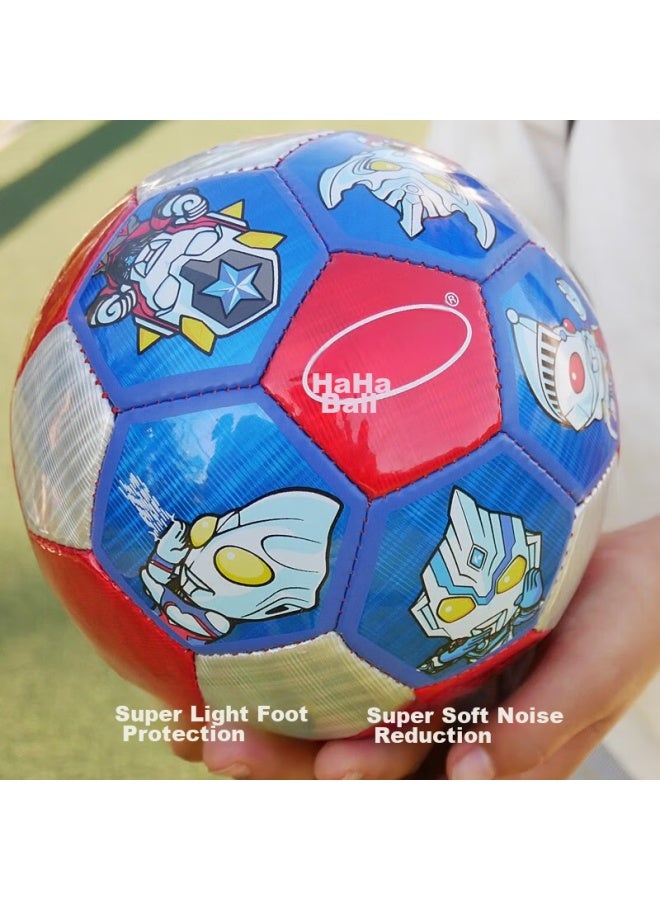 Haha Ball Ultraman Children's Toy Ball, No. 3 Soccer Ball, Pat Ball, 1-6 Years Old Small Rubber Ball, Laser Version, Birthday And Holiday Gift - Image 4