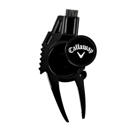 Callaway 4in1 Golf Divot Repair Tool Black Chrome - Image 3