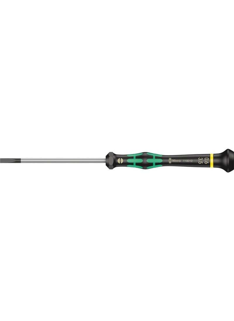 Wera 2035 Flat Micro 0.60 x 3.5 x 80MM Screwdriver 05118012001  - Image 1