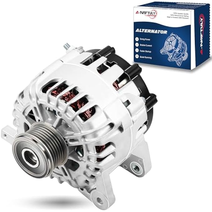 A-NAFTULY Alternator Fits for 2014 2015 2016 2017 2018 2019 Chevy Silverado 1500 2500 3500 Suburban Tahoe GMC Sierra Yukon XL Cadillac Escalade, 4.3L 5.3L 6.0L 6.2L 6.6L,150A, 84143542 (All New) - Image 1