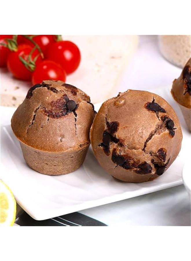 Silicone Muffin Pan, Metal Reinforced Frame Mini Cupcake Pan Easy to Move 12 Cups for Baking Nonstick Small Muffin Tin - Image 3