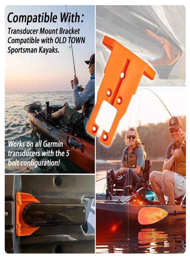 Ciuouient Kayak Part Kayak mounting Bracket,Transducer Mount Bracket Compatible with Old Town Sportsman Kayaks (Orange) - Image 2