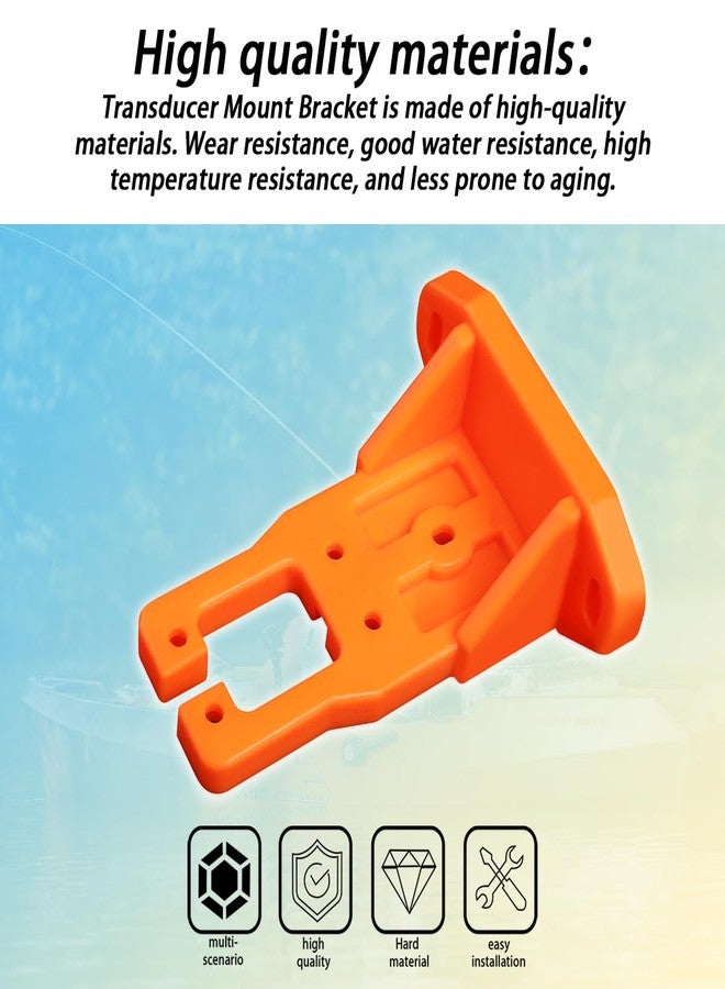 Ciuouient Kayak Part Kayak mounting Bracket,Transducer Mount Bracket Compatible with Old Town Sportsman Kayaks (Orange) - Image 4