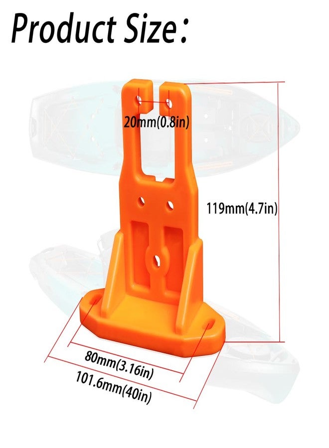 Ciuouient Kayak Part Kayak mounting Bracket,Transducer Mount Bracket Compatible with Old Town Sportsman Kayaks (Orange) - Image 3