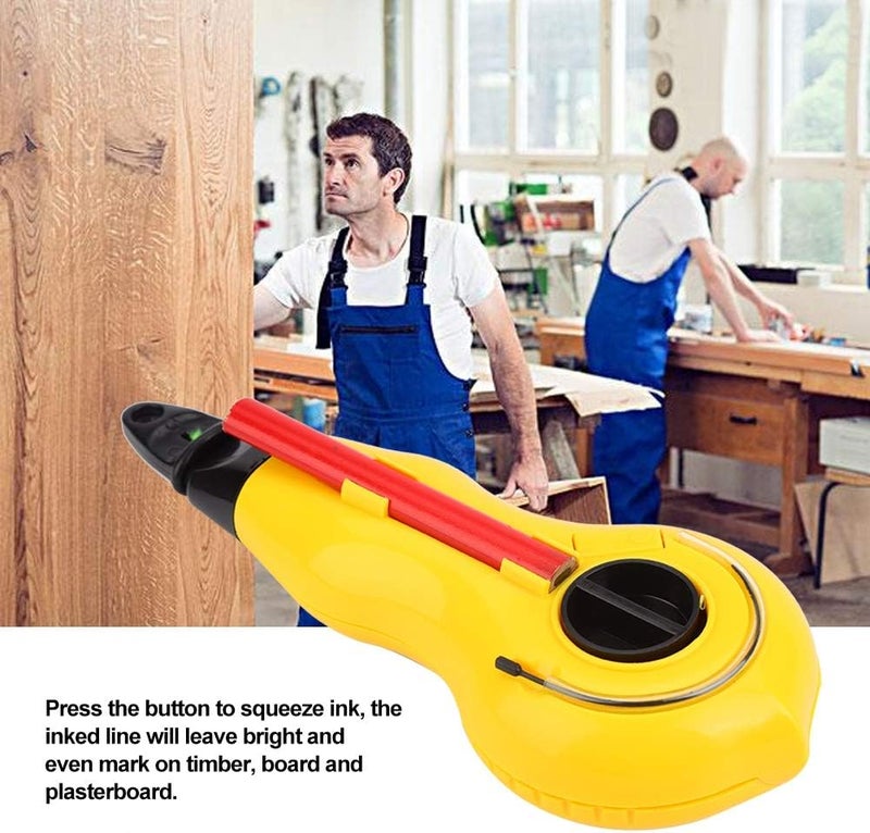 klarako علامة خط الطباشير، قلم حبر مصغر، أداة مستوى خيط تلقائي للنجارين، النجارة، البناء - Image 2