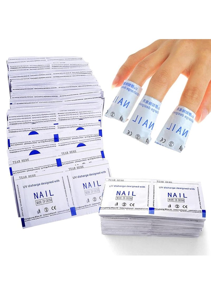 Fanski Nail Polish Remover Pads 100 Pcs Magic Soak-Off Gel Remover, Professional Wraps Soak Off Acrylic Fast Gentle Quality Foil Art Cleaner for Manicure - Image 2