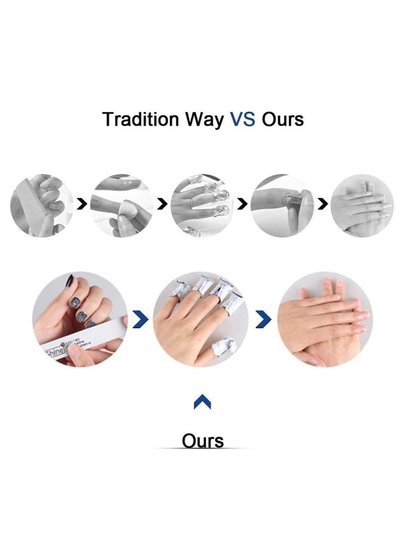 Fanski Nail Polish Remover Pads 100 Pcs Magic Soak-Off Gel Remover, Professional Wraps Soak Off Acrylic Fast Gentle Quality Foil Art Cleaner for Manicure - Image 4