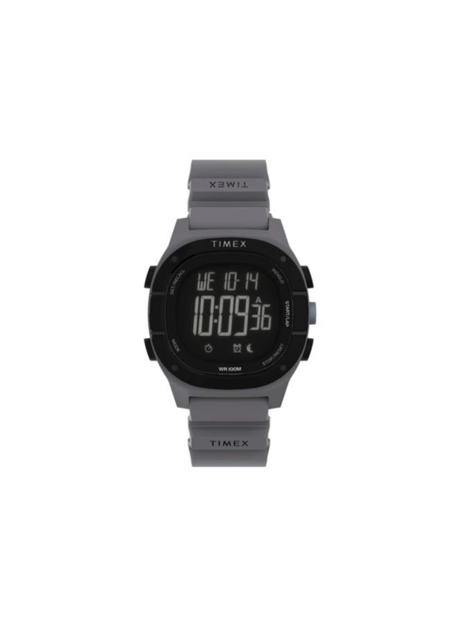 Timex Resin Digital Unisex's Watch With Grey Silicone TW5M35300 - Image 1