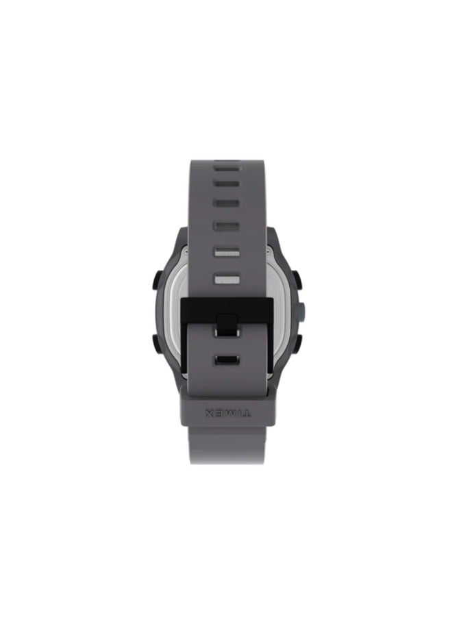 Timex Resin Digital Unisex's Watch With Grey Silicone TW5M35300 - Image 3