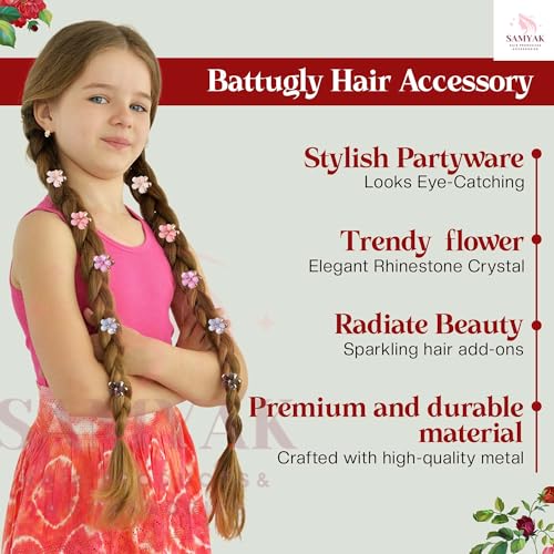 Samyak 12 Pcs Hair Clips Set | Cute Mini Studded Hair Claws Trendy Hair Barrettes For Girls Women | Trendy Hair Clutch Combo Fashion Hair Accessories - Image 5
