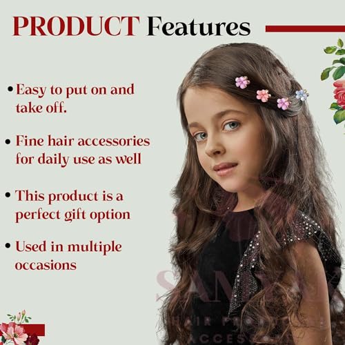 Samyak 12 Pcs Hair Clips Set | Cute Mini Studded Hair Claws Trendy Hair Barrettes For Girls Women | Trendy Hair Clutch Combo Fashion Hair Accessories - Image 4