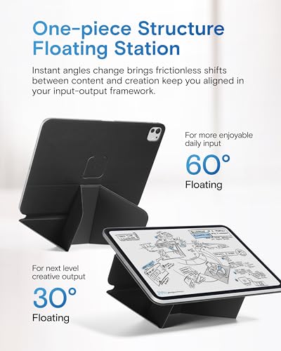 MOFT Dynamic Folio Case for iPad Pro 11- inch (M5 2025 / M4 2024), Slim Magnetic Stand Case with 20+ Viewing Angles, Auto Wake/Sleep, Ultra Thin, Jet Black - Image 4