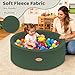 HARBOLLE 354 Soft Fleece Ball Pit Playpen for Toddlers Babies IndoorOutdoor Kids Foam Play Center for Boys Girls Green - Image 4