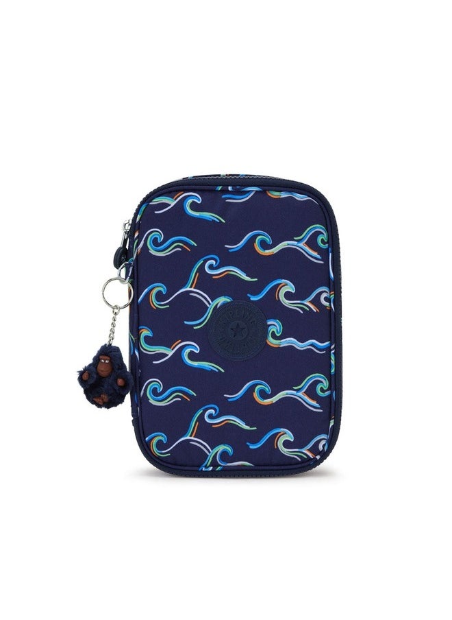 kipling 100 Pens Fun Ocean Print Large Pencase  - Image 1