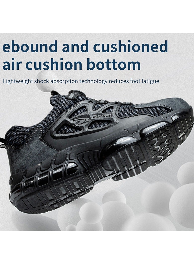 Steel Toe Shoes for Men Lightweight Safety Shoes Comfortable Puncture Proof Slip On Indestructible Work Shoes and Fashion Sneakers. - Image 5