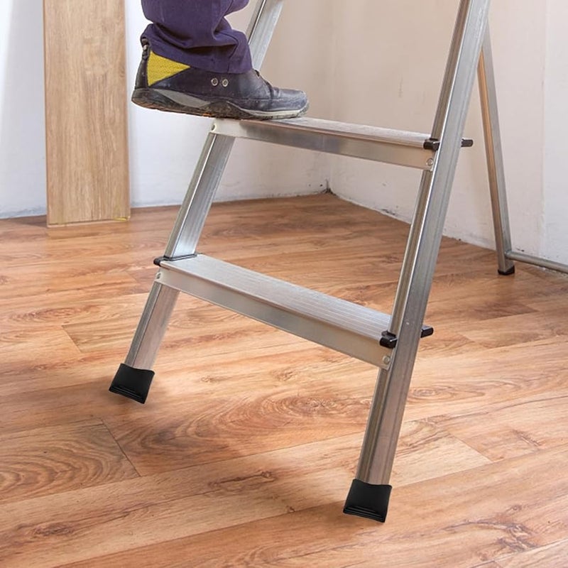 4Pcs Non Slip Ladder Feet Covers Rubber Pads 6X6X6CM Protect Floors Ensure Stability - Image 4