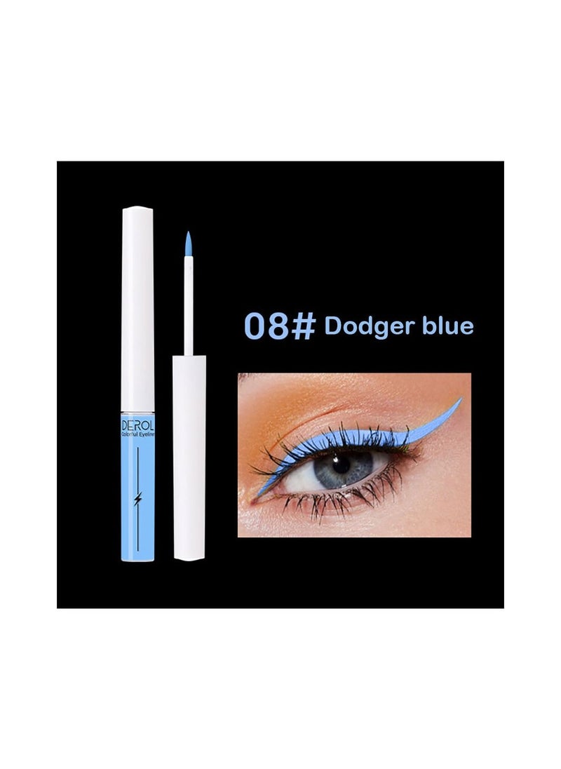DEROL - Liquid Eyeliner Long Lasting Waterproof Professional Neon Makeup Colorful Eyeliners Set Sweat Smudge Proof Women Tool Kit,Soft,Smooth,Natural,Hyper Easy Suitable For Clubs, Stages, Parties - Image 1