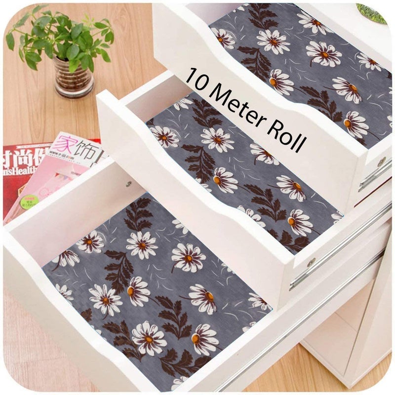 Pop Shade Pop Shade 10 Meter Rectangular Long Shelf Protector for WardrobeSheet RollMat for Drawer KitchenShelf Liner for Kitchen Shelves Shelf Roll for AlmirahAnti Slip and Waterproof Size 45x1000 cm  - Image 3