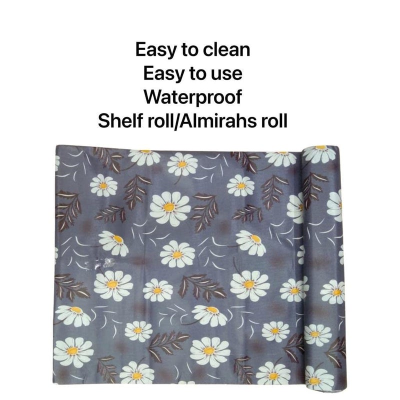 Pop Shade Pop Shade 10 Meter Rectangular Long Shelf Protector for WardrobeSheet RollMat for Drawer KitchenShelf Liner for Kitchen Shelves Shelf Roll for AlmirahAnti Slip and Waterproof Size 45x1000 cm  - Image 2