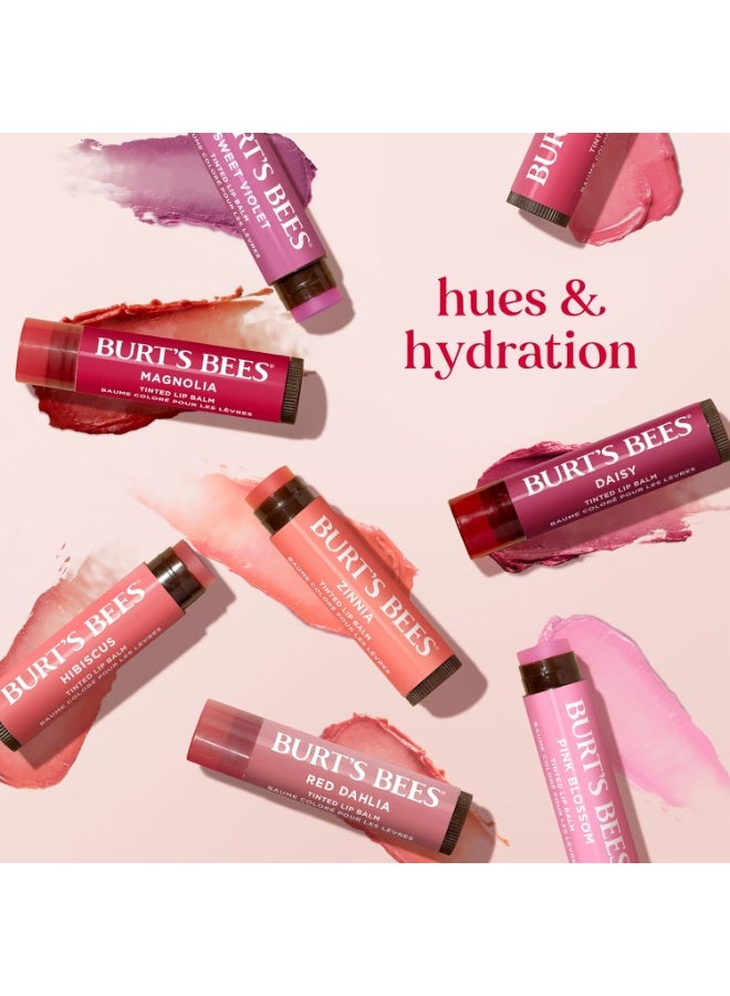 Burt's Bees 100% Natural Moisturizing Tinted Lip Balm, Zinnia, Pack of 2 | 4.25g Each - Image 3