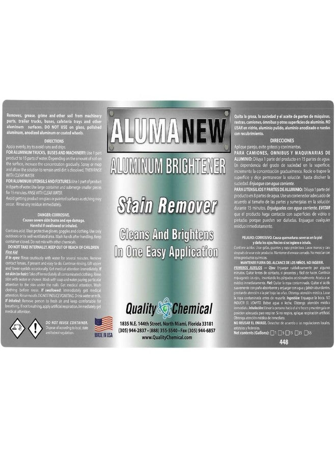 Quality Chemical Aluminum Brightener/ Stain Remover / Cleaner & Restorer / Made in USA / Quality Chemical / 1 Gallon (128 FL Oz) - Image 4