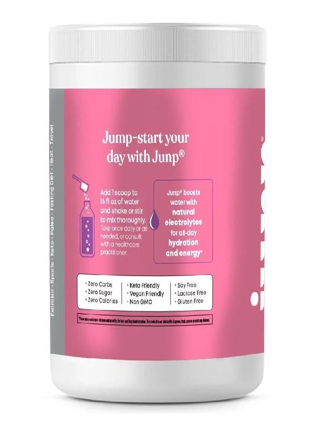 JUNP مسحوق إلكتروليتات من JUNP بدون سكر ولا كربوهيدرات - مزيج مشروب إلكتروليت عنب العنب الناضج - مسحوق ترطيب البوتاسيوم والملح إلكتروليتات بدون سعرات حرارية خالية من السكر، 90 وجبة  - Image 4