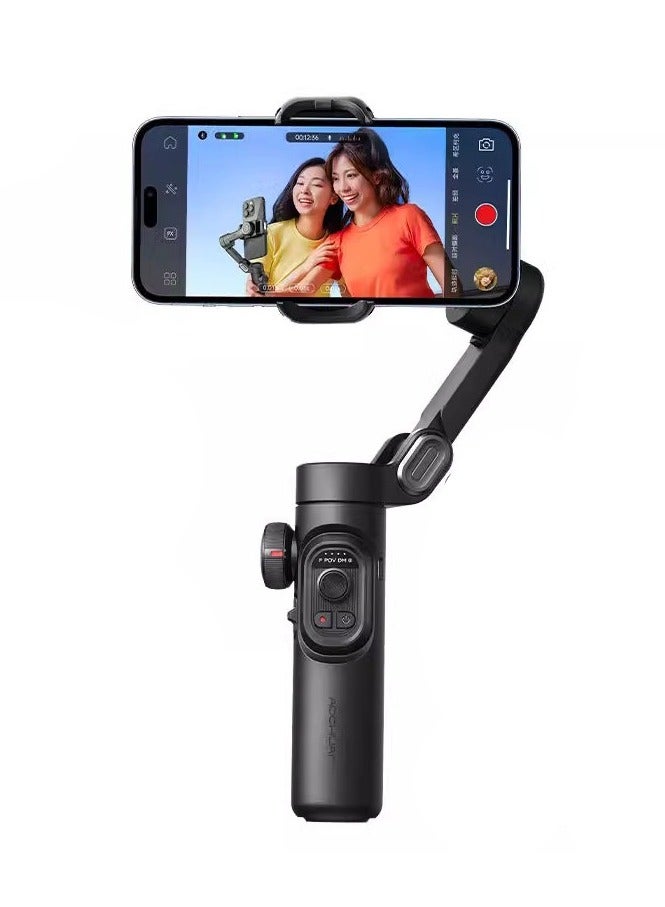 اوتشوان مثبت جيمبال للهاتف AOCHUAN XE، جيمبال ثلاثي المحاور قابل للطي للهواتف الذكية مع عجلة تركيز، مثالي لتطبيقات TikTok وYouTube وVlog، متوافق مع iPhone 15 و14 و13 و12 Pro Max وأجهزة أندرويد - Smart XE - Image 1