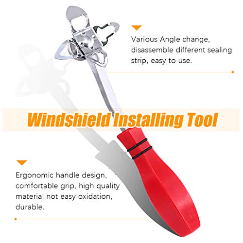 Rustark 12 Piece Windshield Installation Tools kit, 10 Piece Stick Setting Tool, 1 Piece Offset Windshield Installing Tool, 1 Piece Cotter Pin Puller for Installing Windshield Gaskets, Trim and Strips - Image 3