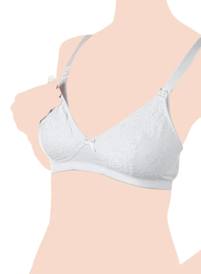Chicco Cotton Stretch Nursing Bra 4C, White