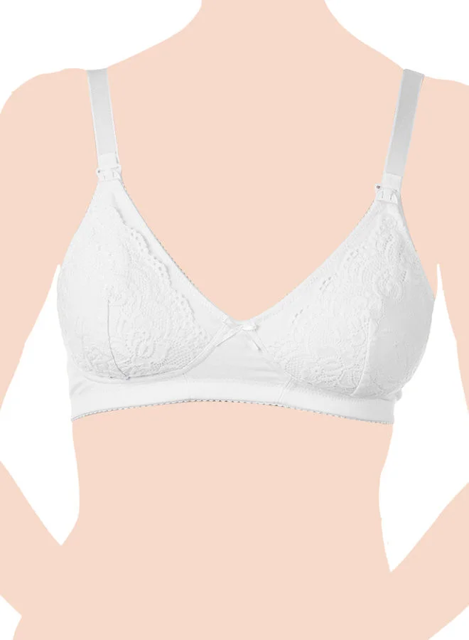 Chicco Cotton Stretch Nursing Bra 4C, White