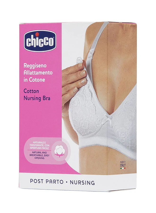 Chicco Cotton Stretch Nursing Bra 4C, White
