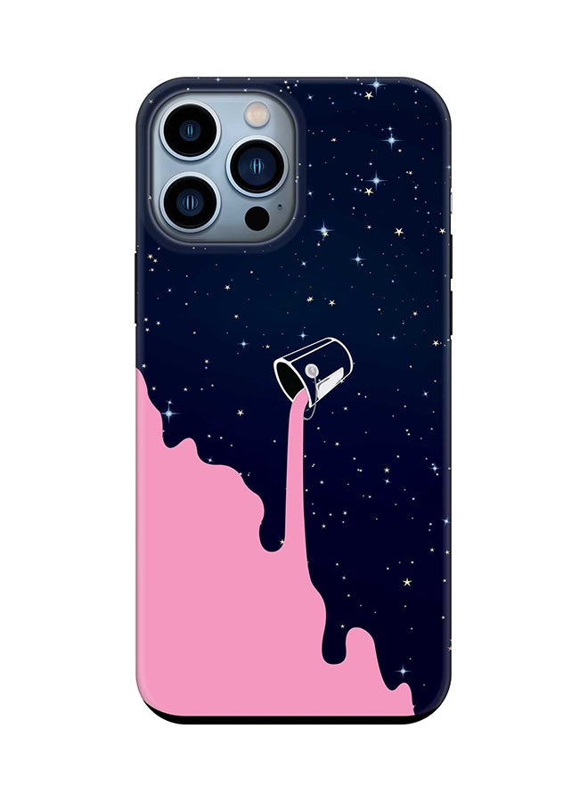 Stylizedd Tough Pro Series Case for Apple iPhone 14 Pro Max Dual Layer hybrid PC & TPU Customized Mobile Cover Shield with inner TPU protection Matte Finish - Berry Milky Way