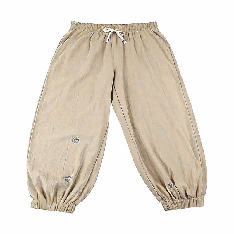Men's Casual Straight Leg Cotton Linen Pants, Basic Fit Long Trousers - Image 5