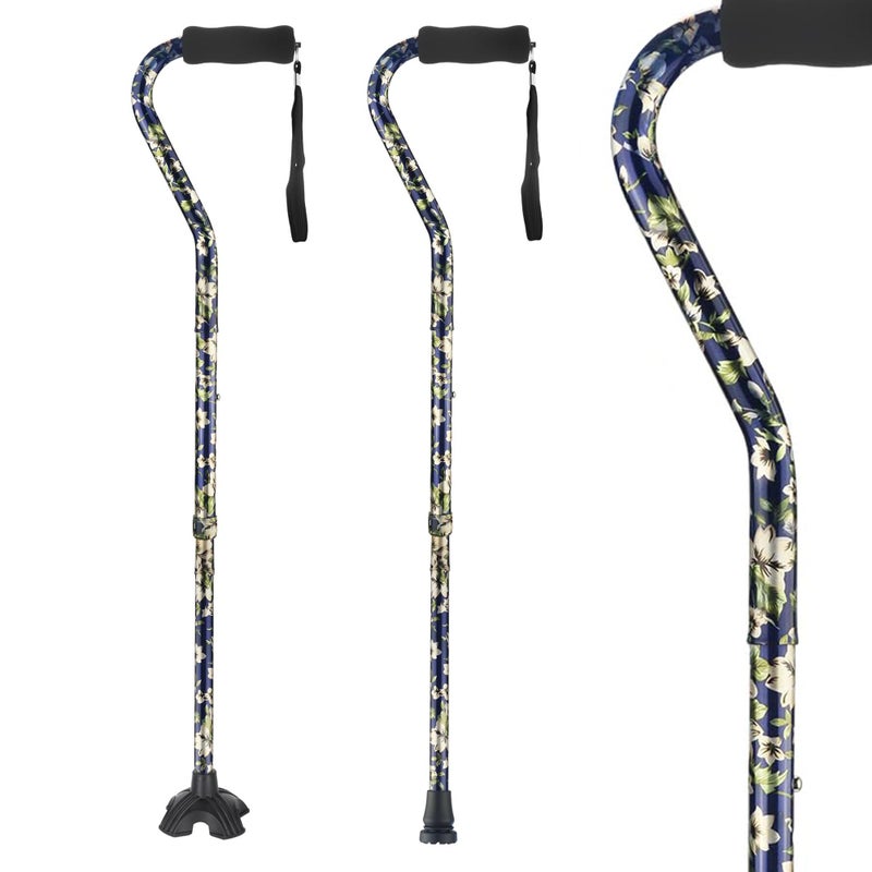 LIXIANG Elegant Walking Cane for Women, Foldable & Adjustable Cane for Seniors with Self-Standing Tip | Lightweight Mobility Aid for Stability & Balance Support - Image 1