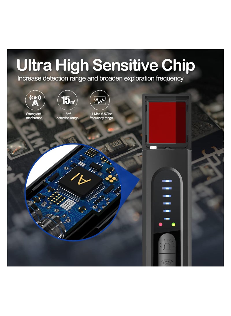 SYOSI Hidden Camera Detector,  Anti Bug Scanner and Protector, RF Signal and GPS Detector, GPS Tracker and Bug Finder for Hotel, Office, Travel, and Home - Image 3