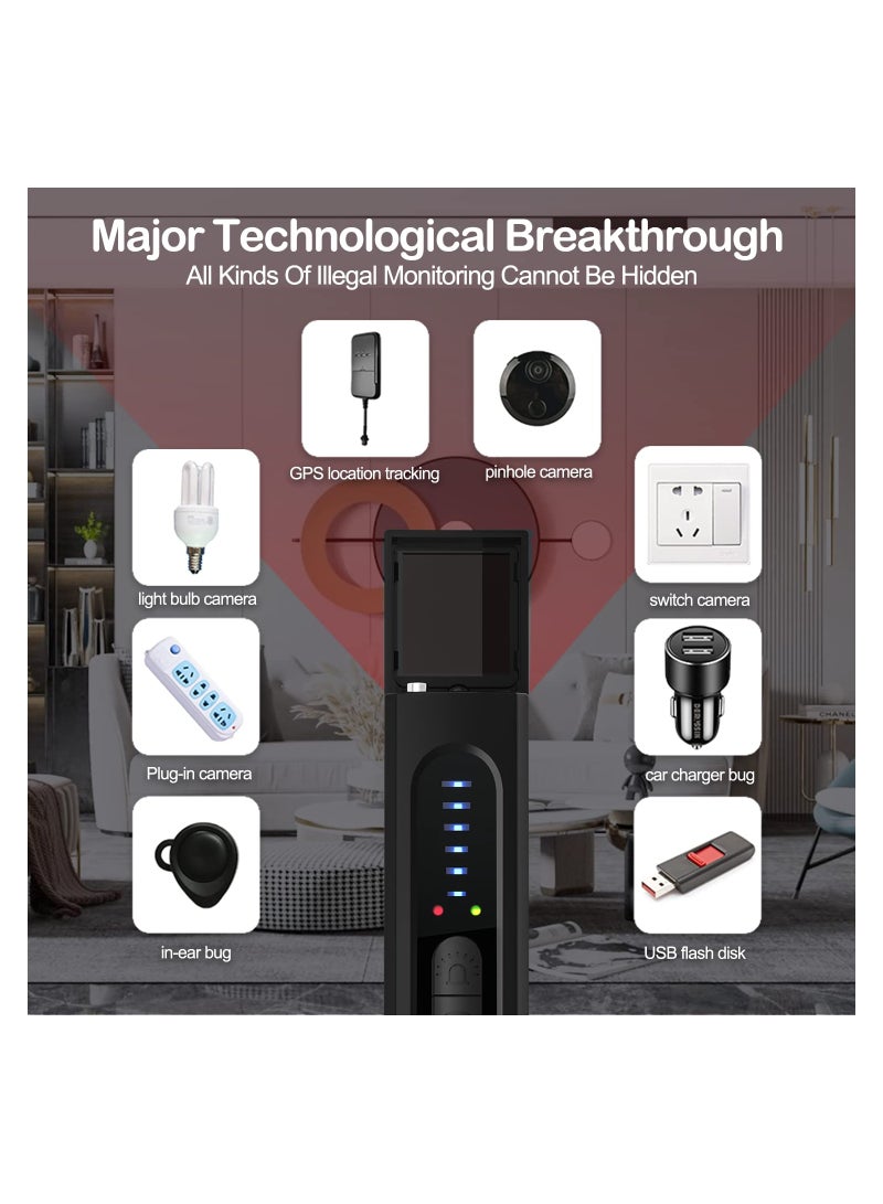 SYOSI Hidden Camera Detector,  Anti Bug Scanner and Protector, RF Signal and GPS Detector, GPS Tracker and Bug Finder for Hotel, Office, Travel, and Home - Image 5