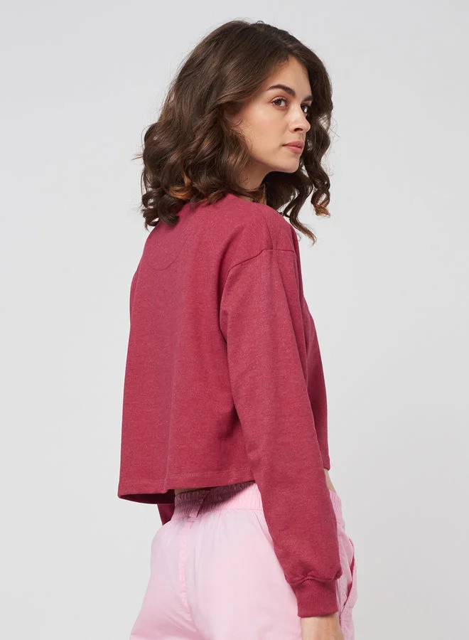 The Souled Store  The Souled Store|Solid |Plum| Maroon womens Sweatshirts for Women | Best Price UAE