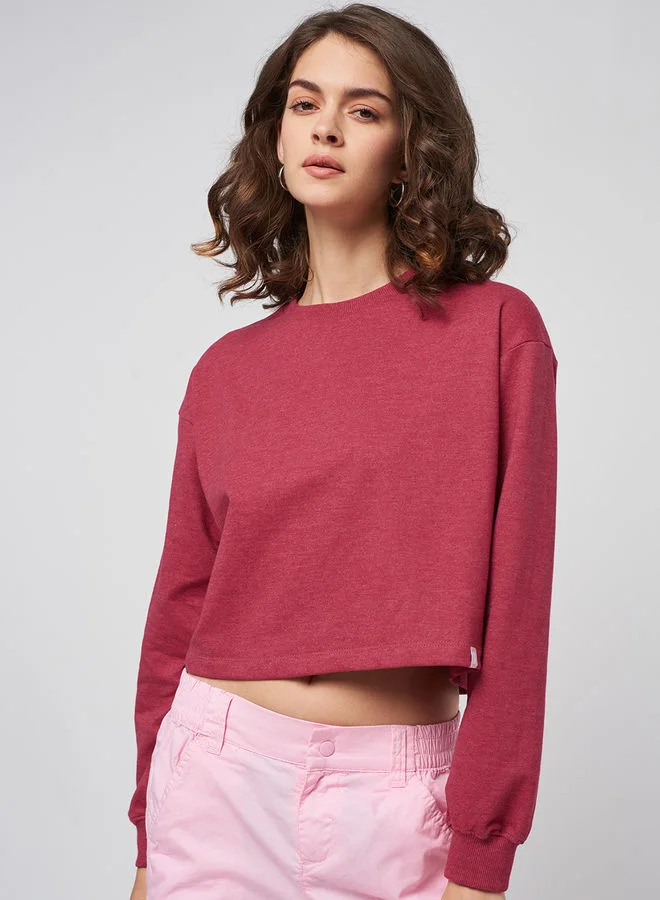 The Souled Store The Souled Store|Solid |Plum| Maroon womens Sweatshirts