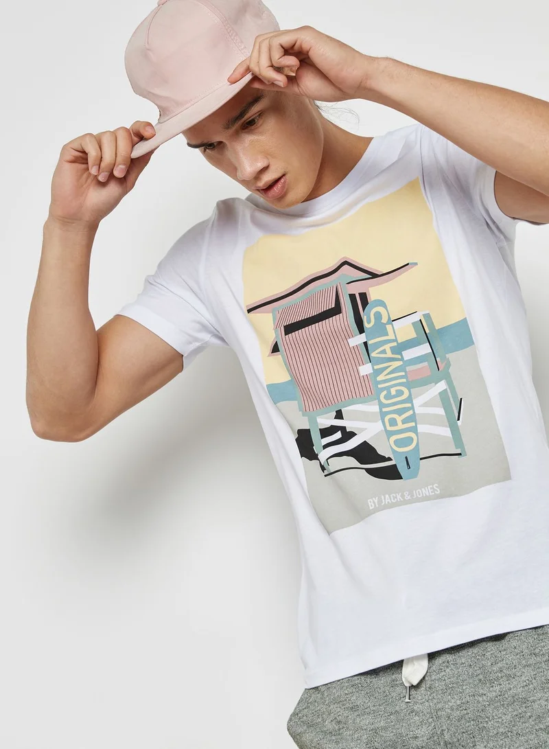 JACK & JONES Pastelle Printed T-Shirt