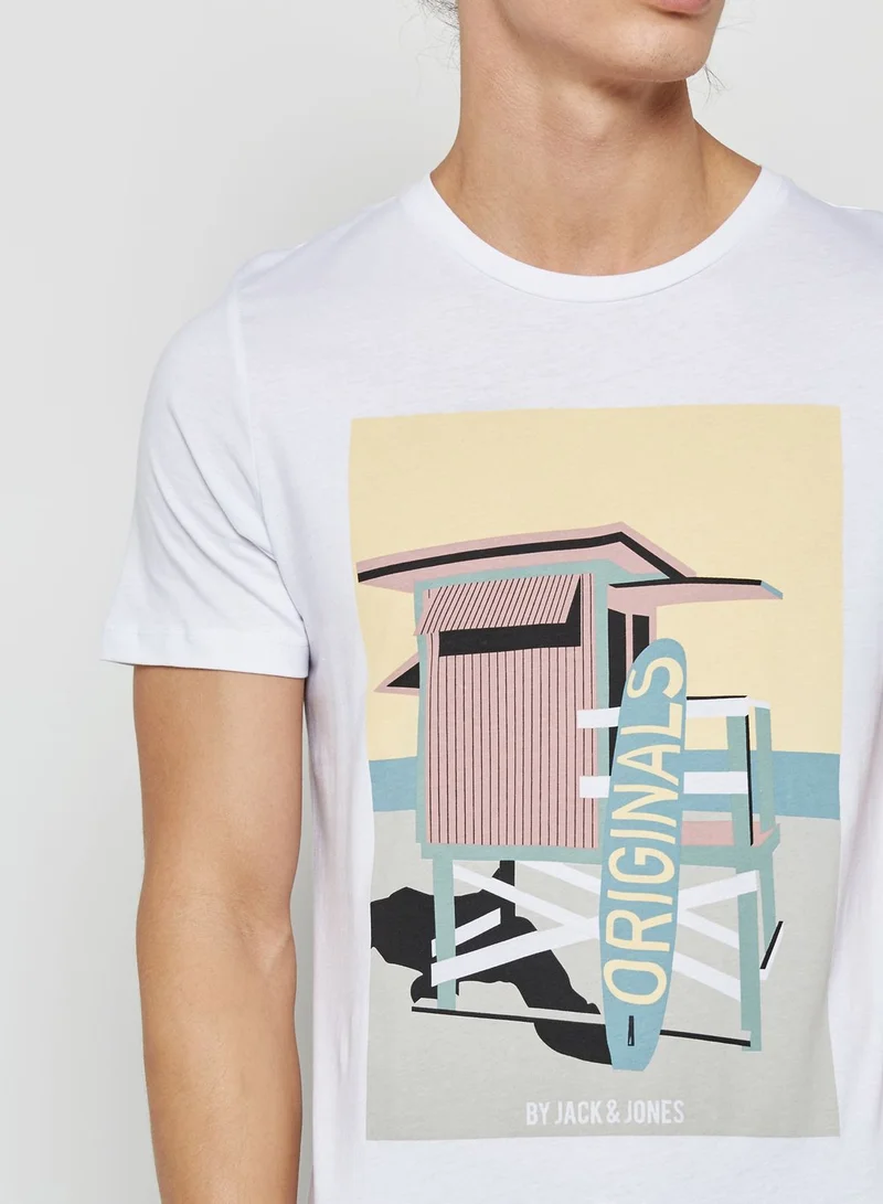 JACK & JONES Pastelle Printed T-Shirt