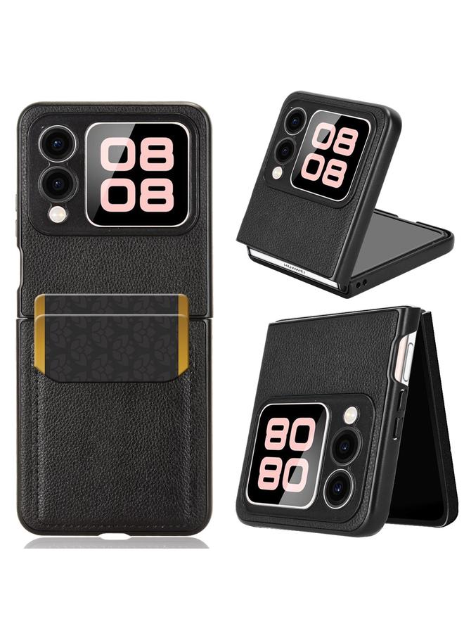 زبون جراب لهاتف Huawei Nova Flip Litchi Texture Card Opening Cover Case - Image 1
