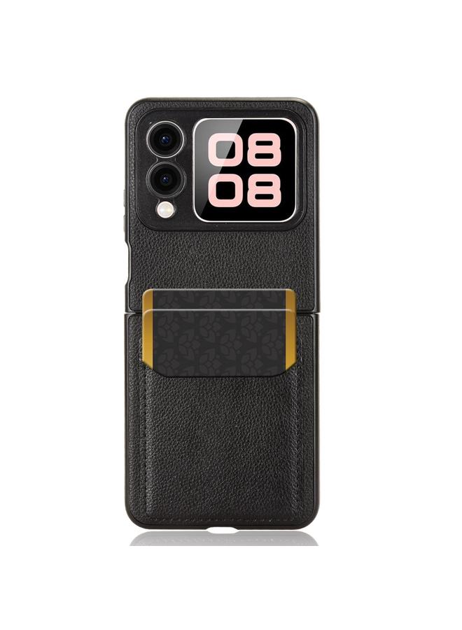 زبون جراب لهاتف Huawei Nova Flip Litchi Texture Card Opening Cover Case - Image 4