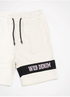 Web Denim Web Denim 100% Cotton Fleece Regular Fit Teens Knit Shorts Stylish, Comfortable Bottoms For Boys  - Image 3