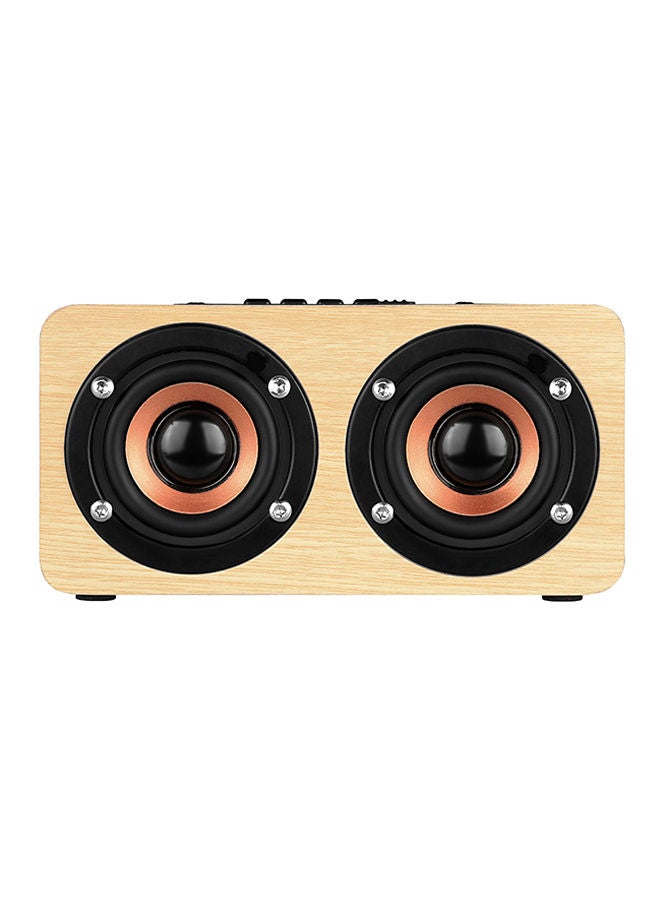 NIBEMINENT Super Bass Subwoofer Bluetooth Speaker With Microphone Black/Beige - Image 1