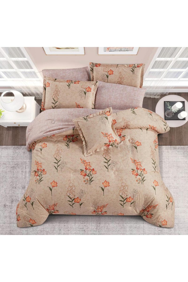 Melen Single  summer bed sheet set - 4 pieces - Fits a 200x120 bed - Leighton - Beige - Nude - Image 2