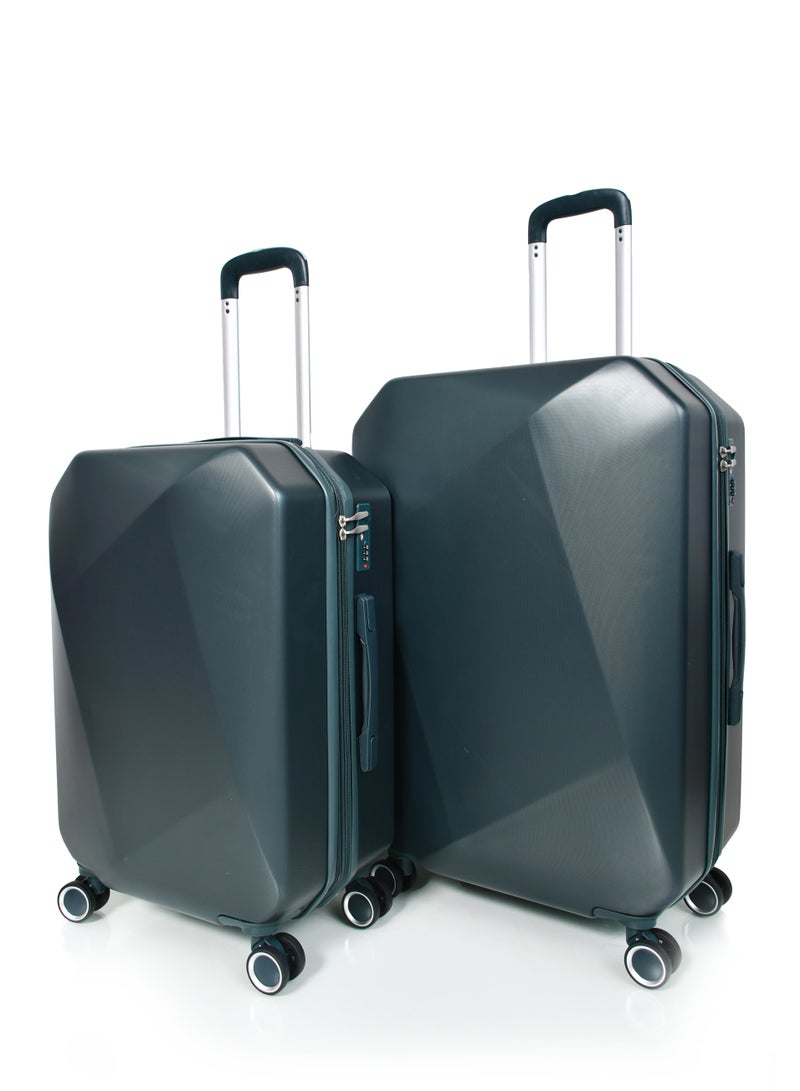 مورانو مجموعة حقائب سفر مورانو بعجلات دوارة مكونة من 4 قطع  لون أغضر غامق - Image 3