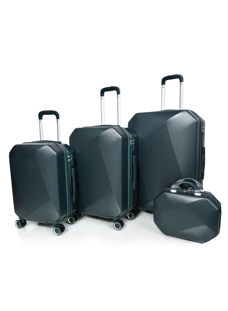 مورانو مجموعة حقائب سفر مورانو بعجلات دوارة مكونة من 4 قطع  لون أغضر غامق - Image 2