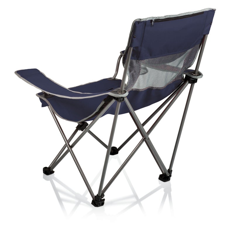Picnic TIME Campsite Camping Chair, Picnic Chair, Outdoor Folding Chair with Carry Bag, Beach Chair, (Navy Blue with Gray Accents) 23 x 18 x 36 - Image 2