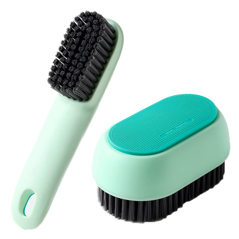 Missraza Shoe Cleaning Brush 2 Pack Laundry Brush Shoe Brush Soft Scrub Brush Sneaker Cleaning Brush Ergonomics Handle Soft Bristles Cleaning Brush Not Hurt Shoes 
